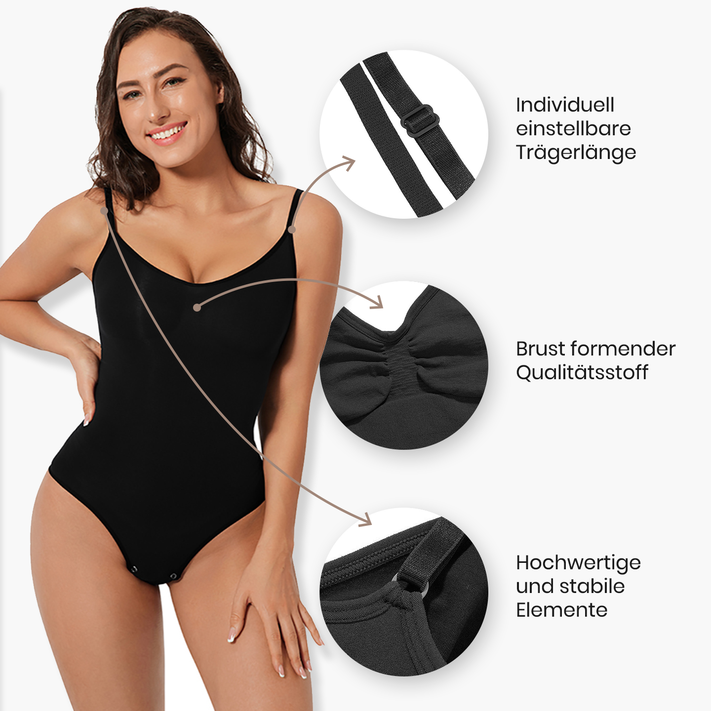 Bodysuit formende Shapewear mit Slip