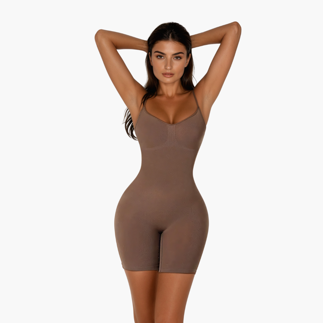 GlowComfy – Figurformender Bodysuit mit Bein Shapewear