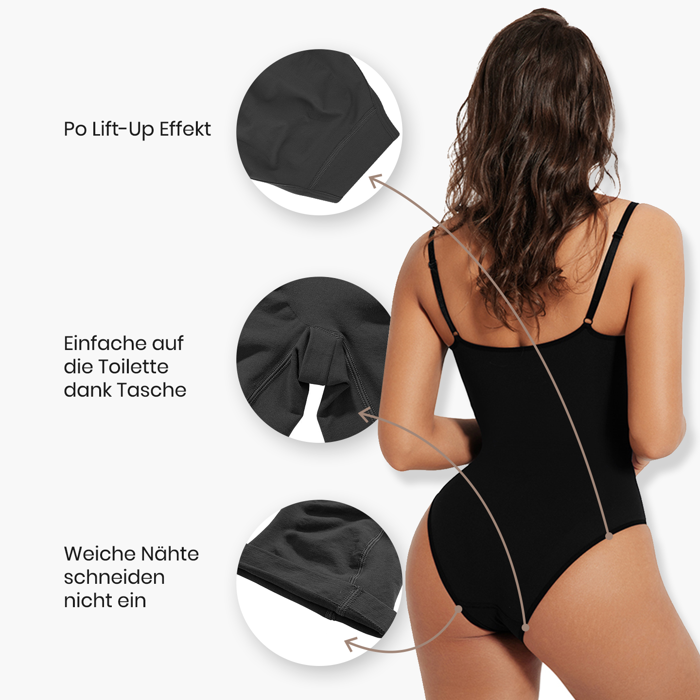 Bodysuit formende Shapewear mit Slip