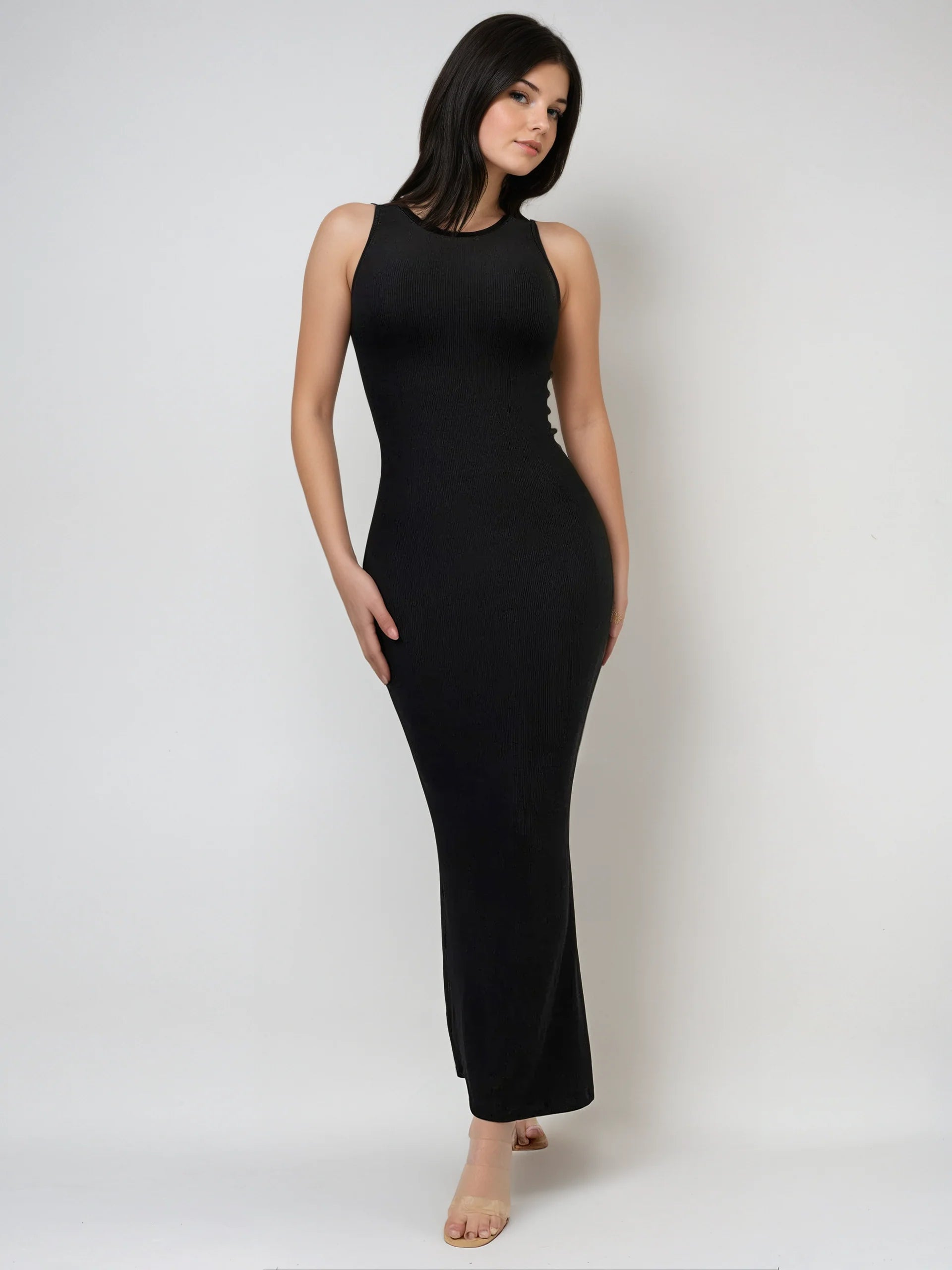 GC Crew Neck Maxi Shapewear-Kleid